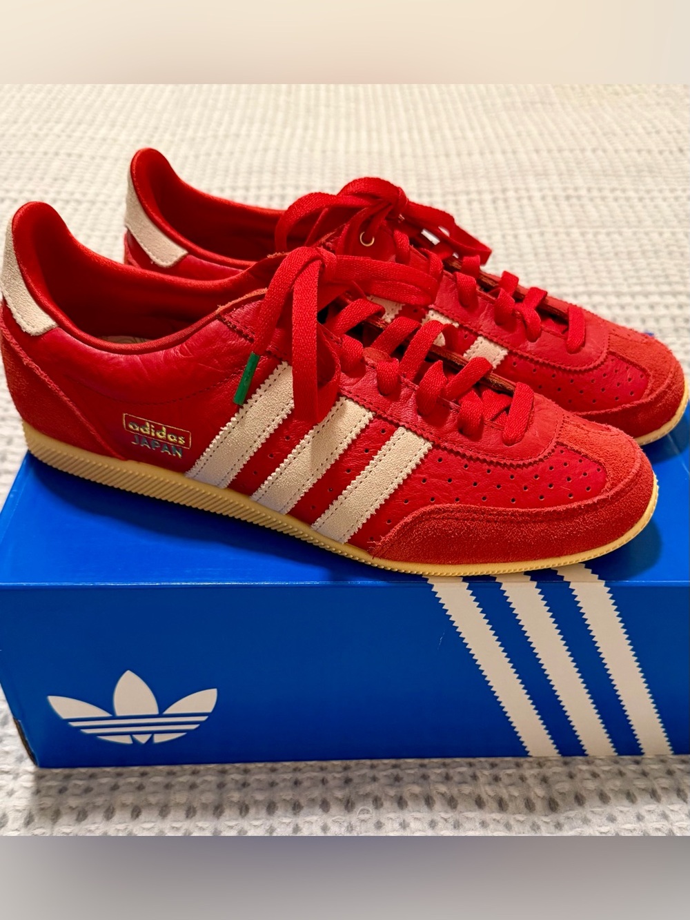 NWT Women’s Adidas Japan Red Sneakers! Sz. 9